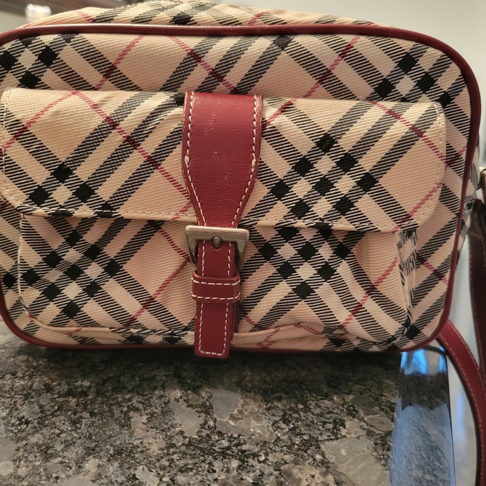 Burberry Blue Label Shoulder Bag Beige/Red
